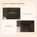 HOMCOM Oval Kitchen Table for Dining Room, Small Space