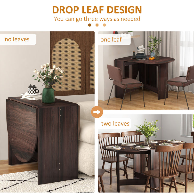 HOMCOM Oval Kitchen Table for Dining Room, Small Space