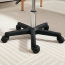 HOMCOM Saddle Stool Adjustable Rolling Salon Chair For Massage Spa Beauty Pink