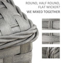 Outsunny Outdoor Rattan Sofa Corner Set 6 Piece - Grey