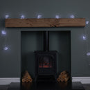 2.7m Set Of 10 Twinkling Christmas Starburst String Lights With 200 White LEDs