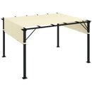 Outsunny 2Pcs Pergola Replacement Canopy, 4.9 x 1.2m, UV Protection, White