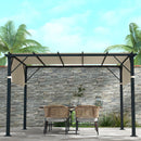 Outsunny 2Pcs Pergola Replacement Canopy, 4.9 x 1.2m, UV Protection, White