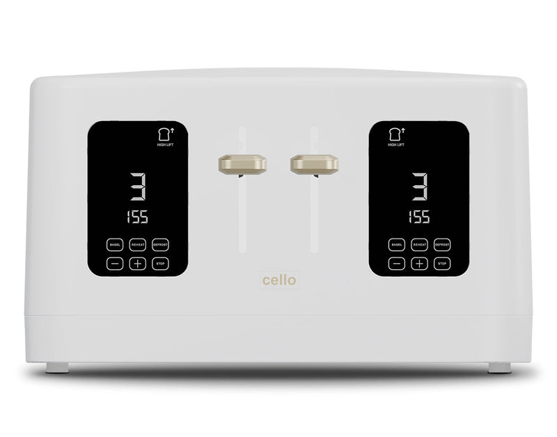 Cello Digital 4 Slice Toaster With Bagel Function
