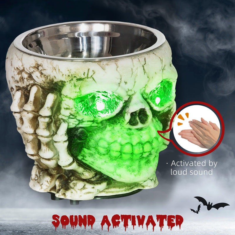 HOMCOM Skeleton Candy Bowl Outdoor Halloween Decoration for Party