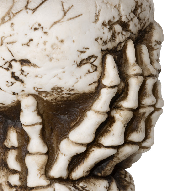 HOMCOM Skeleton Candy Bowl Outdoor Halloween Decoration for Party