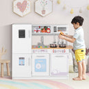 Toddler Pretend Kitchen Toy Set with Stoves and Oven-White