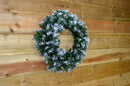 55cm Premier Christmas Snow Tipped Green Pine PVC Door Wreath