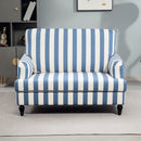HOMCOM Cuddle Chair With Stripe, Armchair For Living Room