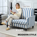 HOMCOM Cuddle Chair With Stripe, Armchair For Living Room