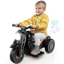 6V Electric Kid Ride on Motorcycle with Bubble Maker-Black