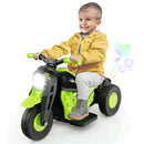 6V Electric Kid Ride on Motorcycle with Bubble Maker-Green