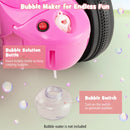 6V Electric Kid Ride on Motorcycle with Bubble Maker-Pink