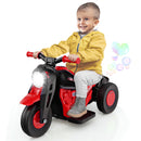 6V Electric Kid Ride on Motorcycle with Bubble Maker-Red