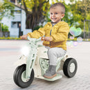 6V Electric Kid Ride on Motorcycle with Bubble Maker-Beige