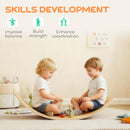 AIYAPLAY Kids Wooden Balance Board With Rope And Felt For Sensory Play