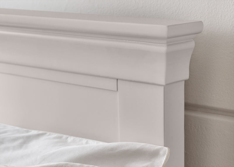 Clermont 135Cm Double Bed - Light Grey