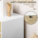 HOMCOM Chest of Drawers, 4 Drawer Storage Cabinet Organiser for Bedroom