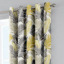 Fusion Tropical Eyelet Curtains in Ochre