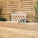 27cm x 48cm  Plastic Garden Border Fence Edging with Lattice Design