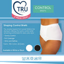 Tru Lingerie Control Briefs 2 Pack - Black