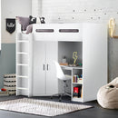 SAMSON HIGH SLEEPER - ALL WHITE