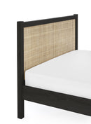 Padstow Rattan 150Cm King Bed - Black