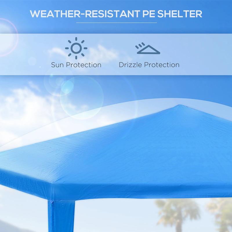 Outsunny 2.7m x 2.7m Heavy Duty Gazebo/ Marquee - Blue