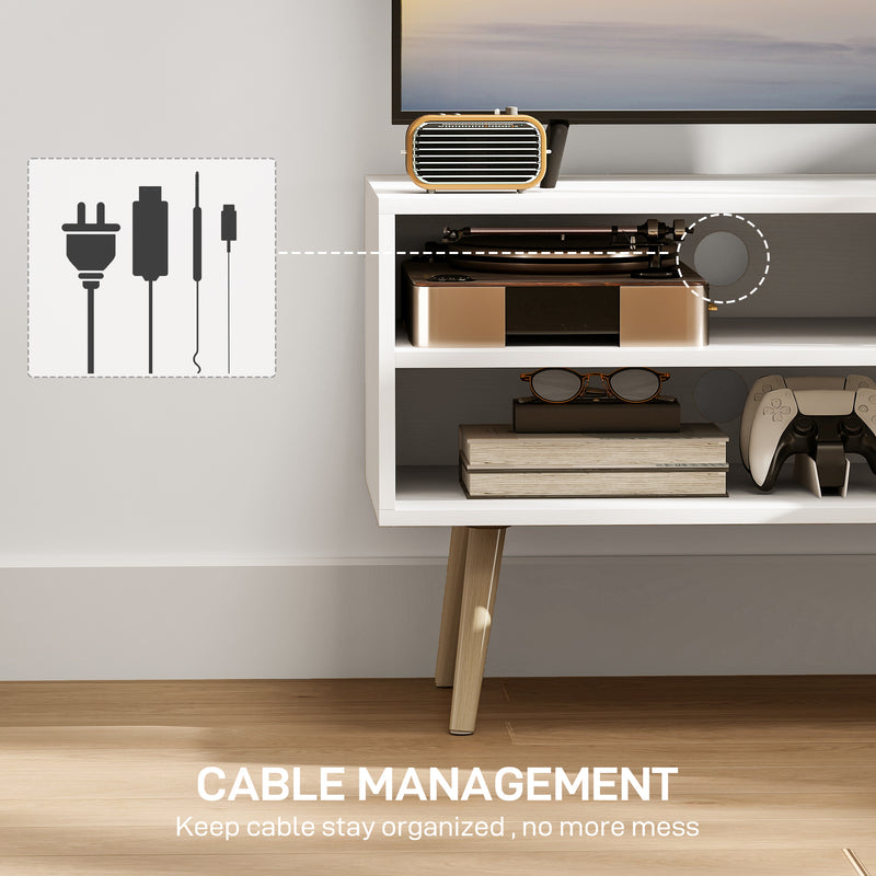 HOMCOM TV Unit Cabinet for TVs up to 55Inches with Cupboard Shelves