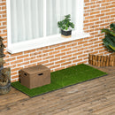 Outsunny 10 PCs 30 X 30cm Artificial Grass Turf Carpet With 25mm Pile Height
