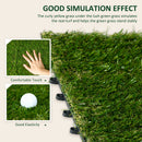Outsunny 10 PCs 30 X 30cm Artificial Grass Turf Carpet With 25mm Pile Height