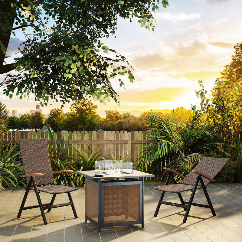 Outsunny Outdoor Folding Dining Chair, Dining Chair