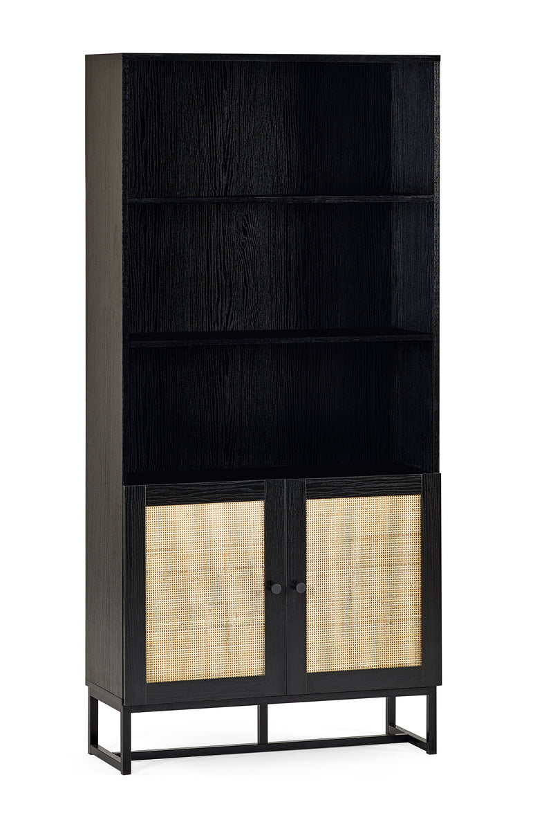 Solace Tall Bookcase - Black