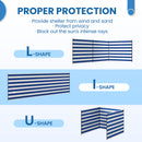 Outsunny Camping Windbreak Portable Wind Blocker Privacy Wall, 540cm x 150cm