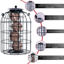 Wild Bird Fat Ball Feeder with Squirrel Guard