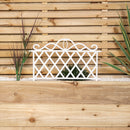 27cm x 48cm  Plastic Garden Border Fence Edging with Lattice Design
