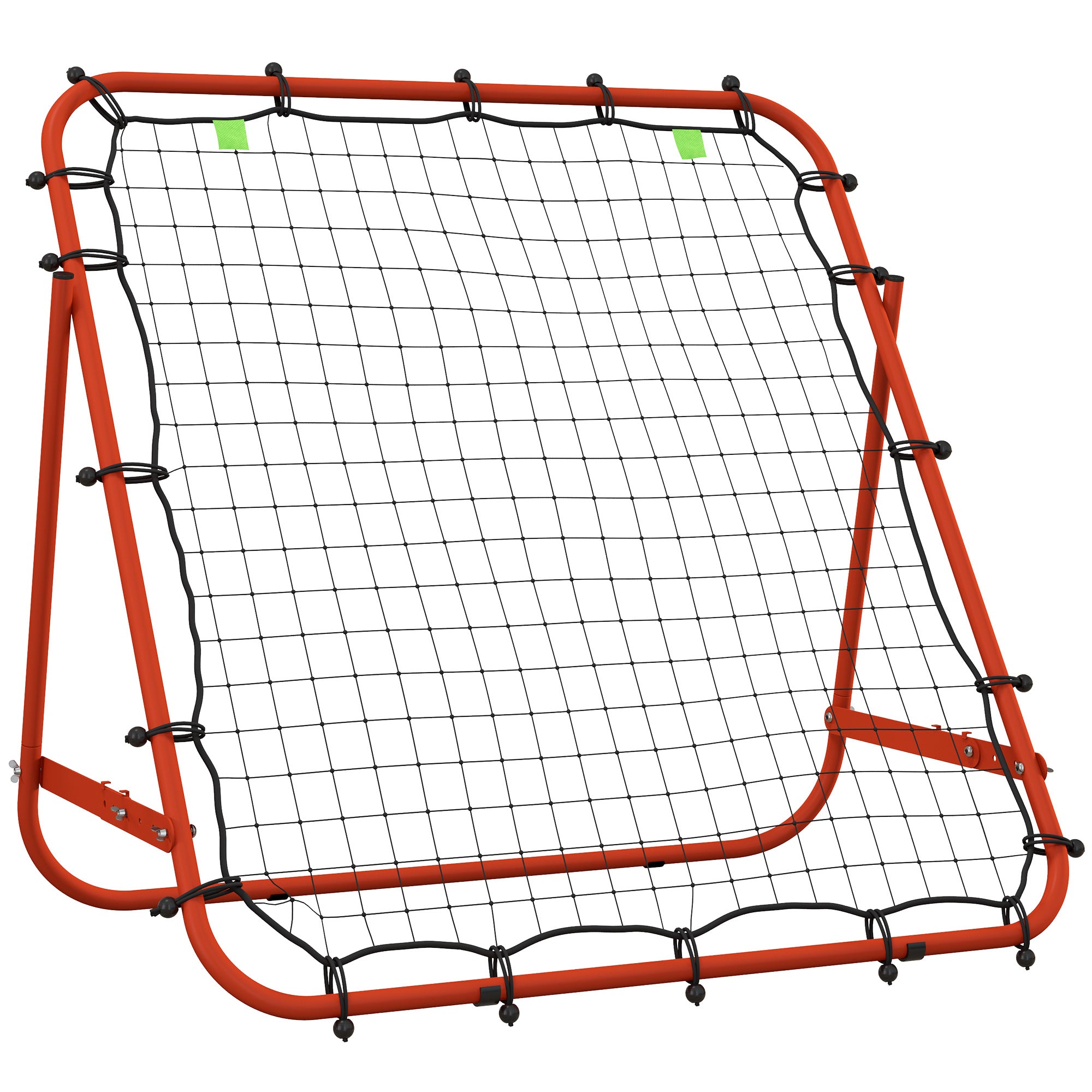 Rete Da Calcio Rebounder HOMCOM - Pieghevole, Regolabile In Altezza E Angolo, Con Bersaglio, 123x73 Cm