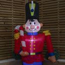 1.8m (6ft) Light Up Toy Soldier With Candy Cane Christmas Inflatable Decoration