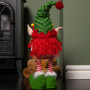 46cm Battery Operated Light up Standing Christmas Elf Gonk with Warm White LEDs