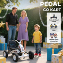 AIYAPLAY Pedal Go Kart, Go Kart For Kids Ages 2-5 Years, White
