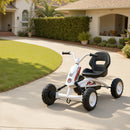 AIYAPLAY Pedal Go Kart, Go Kart For Kids Ages 2-5 Years, White