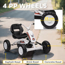 AIYAPLAY Pedal Go Kart, Go Kart For Kids Ages 2-5 Years, White