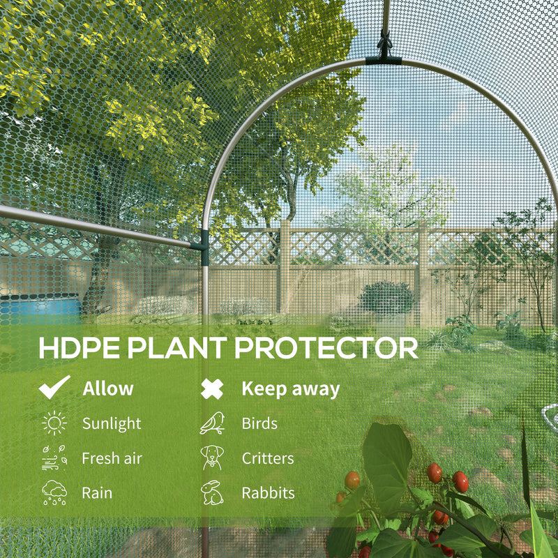 Outsunny Fruit Cage, Plant Protection Tent, Green