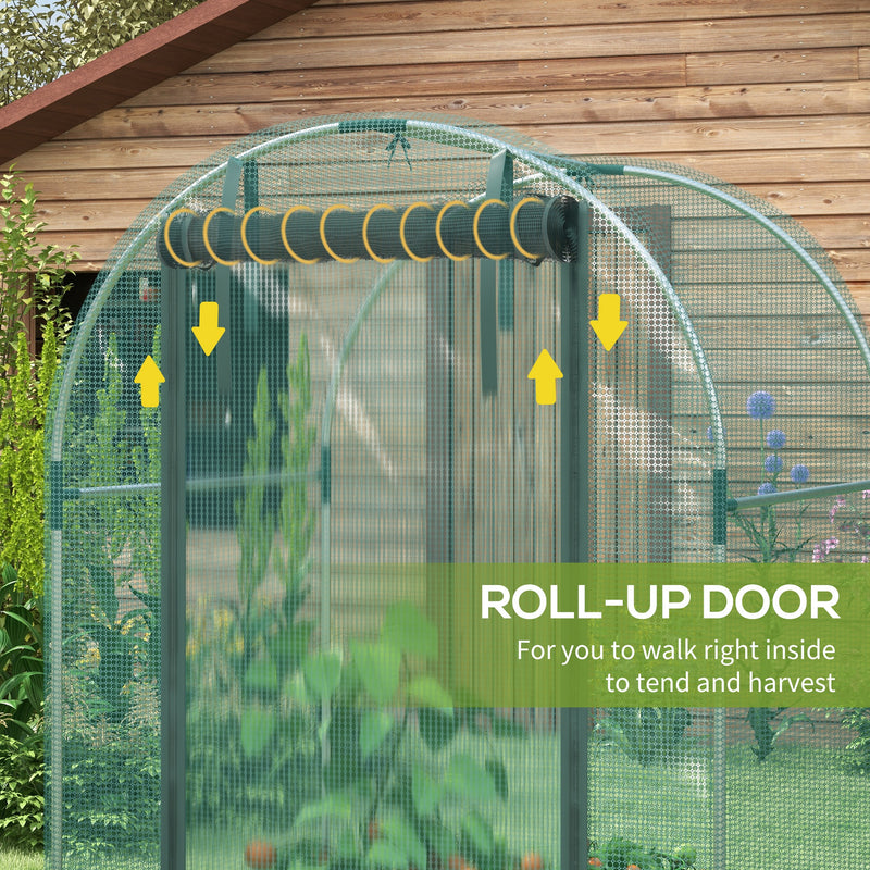 Outsunny Fruit Cage, Plant Protection Tent, Green
