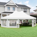 Outsunny 10 Sides Heavy Duty Tent Gazebo Outdoor Party Wedding Event Marquee