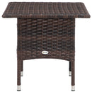 Outsunny PE Rattan Outdoor Coffee Table, Easy Match Rattan Side Table