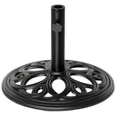Outsunny Round Patio Umbrella Base Stand, Umbrella Holder, Black