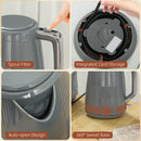 HOMCOM 1.7L Fast Boil Electric Kettle And 2 Slice Water Toaster Set, Grey