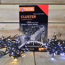 720 LED 9.3m Premier Clusterbrights Indoor Outdoor Multifunction Mains Operated Christmas Cluster Lights with Timer in Cool & Warm White Mix