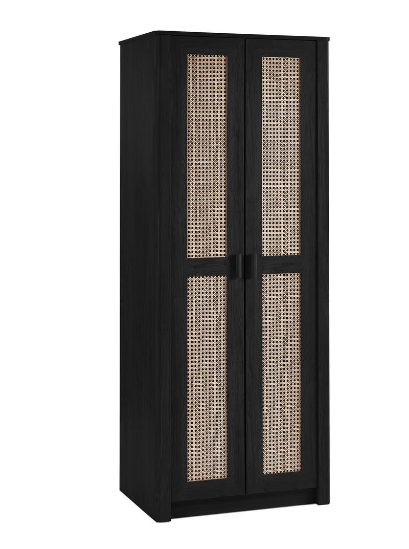Sydney 2 Door Wardrobe - Black Ash